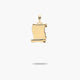 Colgante placa pergamino oro 18K 18 mm