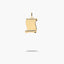 Colgante placa pergamino oro 18K 14 mm