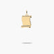 Colgante placa pergamino oro 18K 14 mm