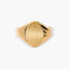 Sello hombre dibujo triple gallón lado de oro 18K