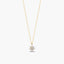 Collar diamante natural oro 18 quilates
