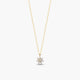 Collar diamante natural oro 18 quilates