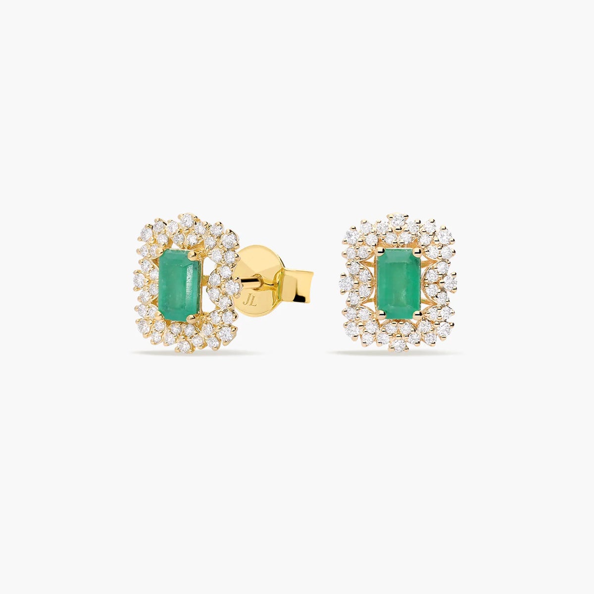 Pendiente diamante natural 0.08 ct. oro 18 quilates