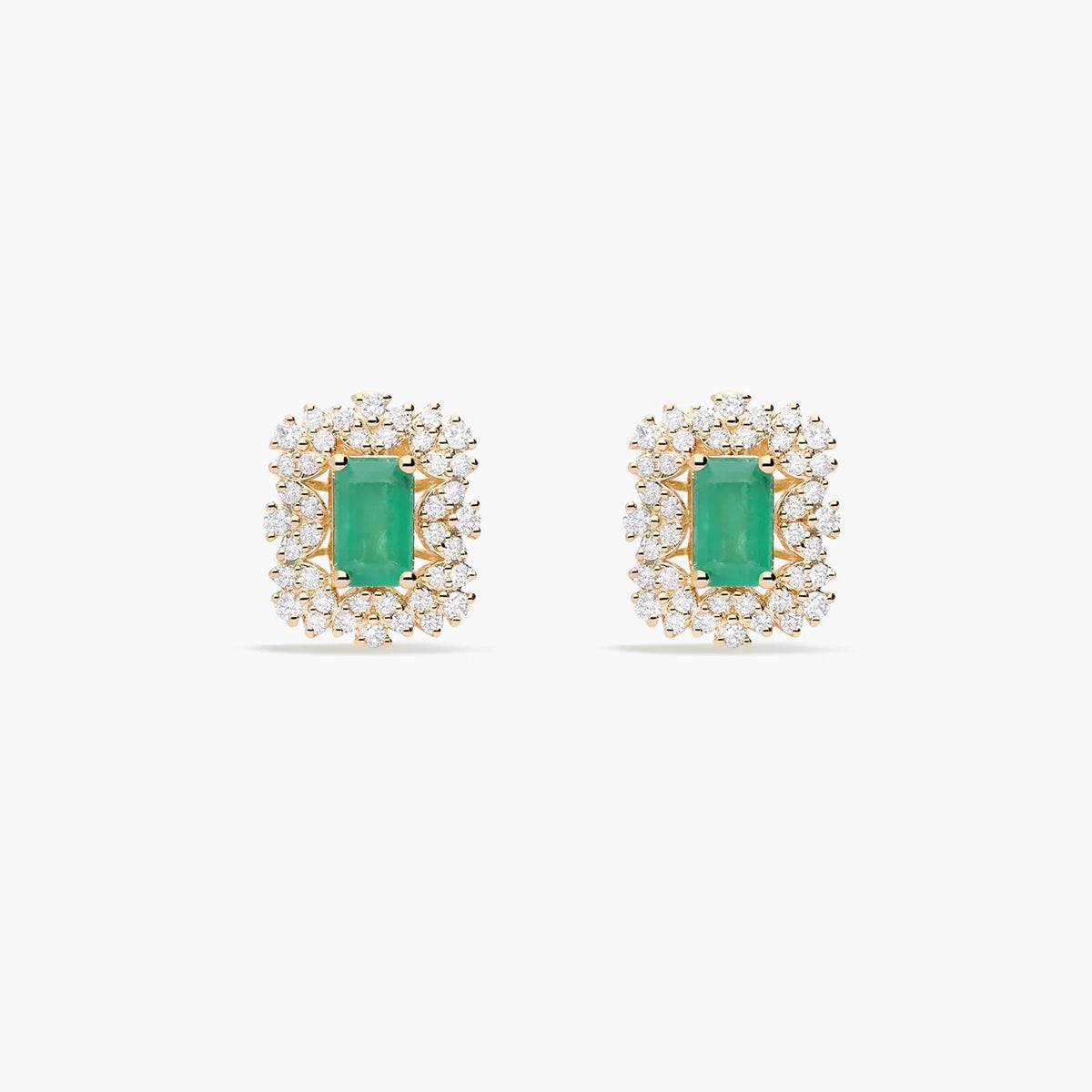 Pendiente diamante natural 0.08 ct. oro 18 quilates