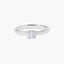 Anillo de oro blanco 18K diamante natural 0.3 ct.