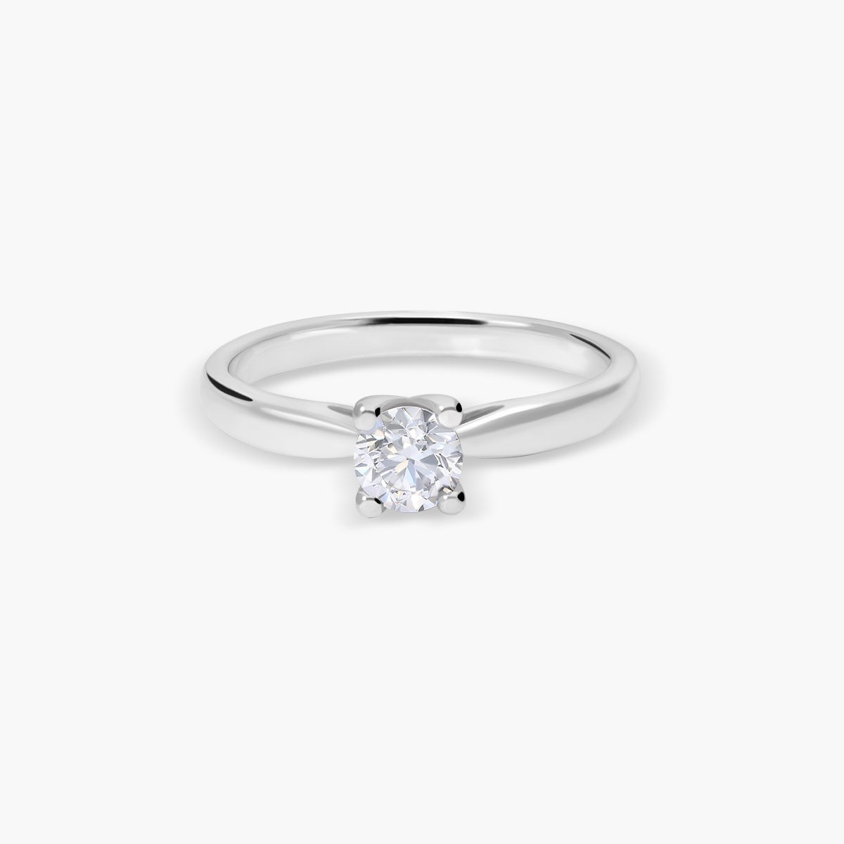 Anillo diamante natural 0.40 ct. oro 18 quilates