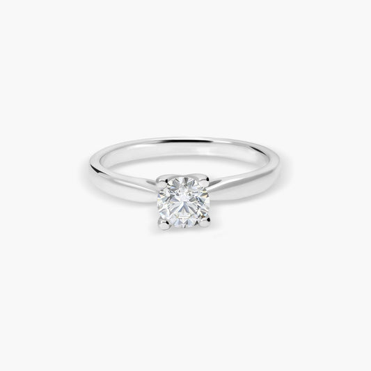 Anillo diamante natural 0.50 ct. oro 18 quilates