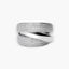 Anillo de oro blanco 18K diamante natural 0.84 ct.