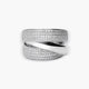 Anillo de oro blanco 18K diamante natural 0.84 ct.