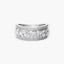 Anillo de oro blanco 18K diamante natural 0.95 ct. AURORA