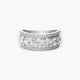 Anillo de oro blanco 18K diamante natural 0.95 ct. AURORA