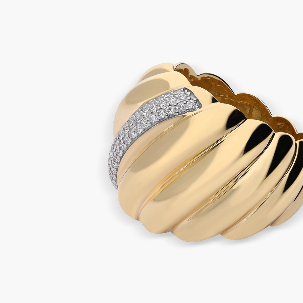 Anillo diamante natural 0.39 ct. oro 18 quilates