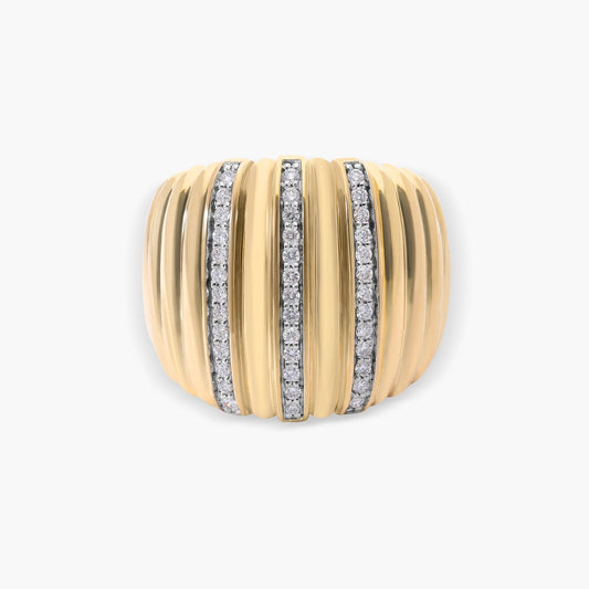 Anillo diamante natural 0.43 ct. oro 18 quilates