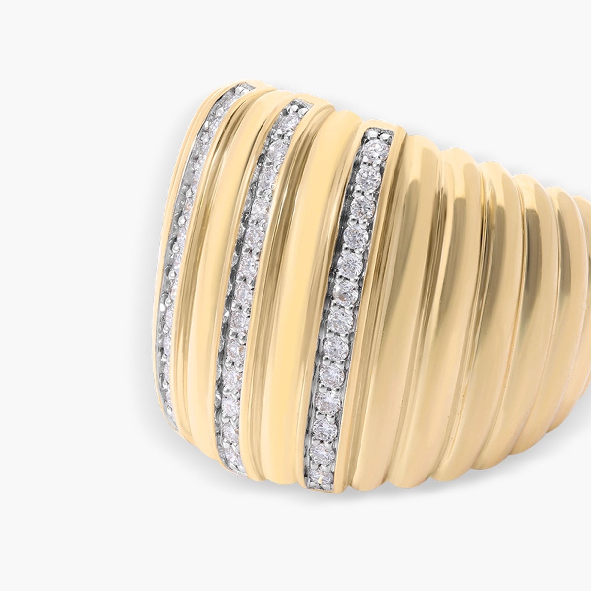 Anillo diamante natural 0.43 ct. oro 18 quilates