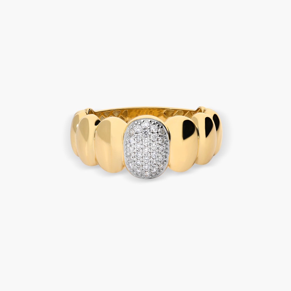Anillo diamante natural 0.20 ct. oro 18 quilates