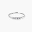 Anillo de oro blanco 18K diamante natural 0.13 ct. 