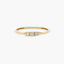 Anillo de oro 18K diamante natural 0.1 ct.