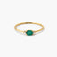 Anillo de oro 18K diamante natural 0.016 ct.