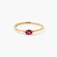 Anillo de oro 18K diamante natural 0.016 ct. 