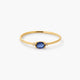 Anillo de oro 18K diamante natural 0.016 ct.