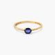 Anillo de oro 18K diamante natural 0.032 ct.