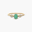 Anillo de oro 18K diamante natural 0.06 ct. 