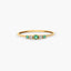 Anillo de oro 18K diamante natural 0.05 ct. 