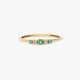 Anillo de oro 18K diamante natural 0.05 ct. 