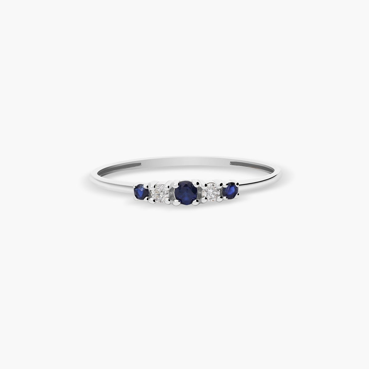 Anillo diamante natural 0.05 ct. oro 18 quilates