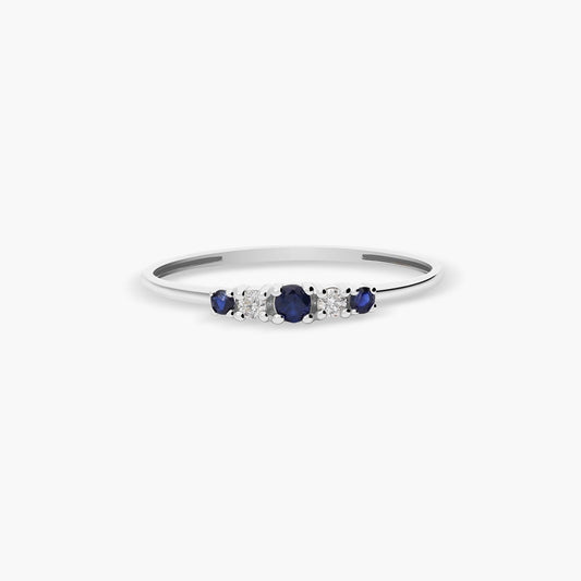 Anillo diamante natural 0.05 ct. oro 18 quilates