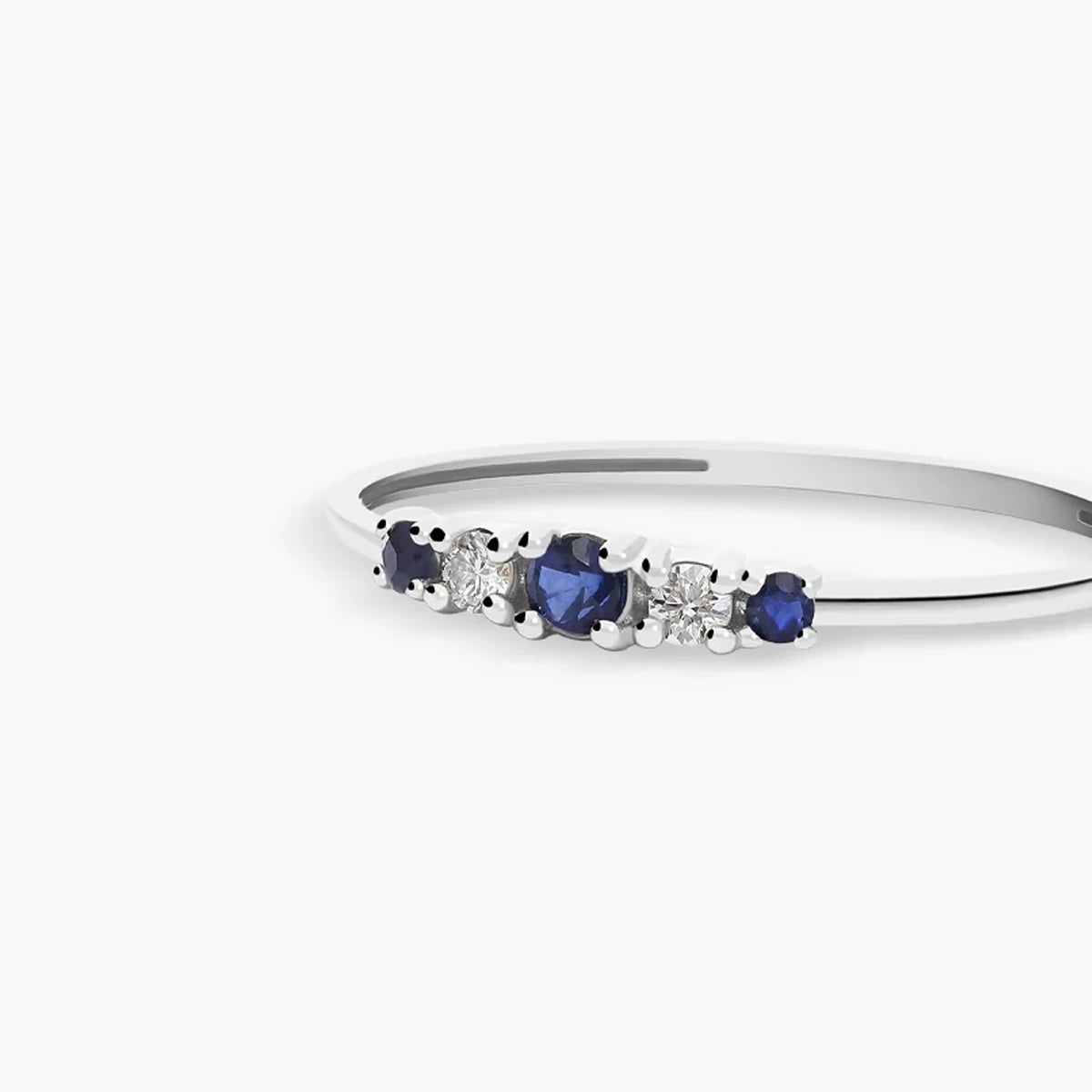 Anillo diamante natural 0.05 ct. oro 18 quilates
