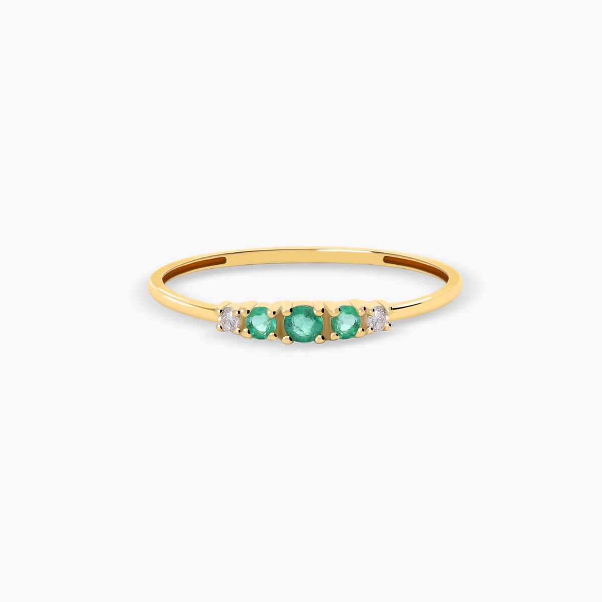 Anillo diamante natural oro 18 quilates
