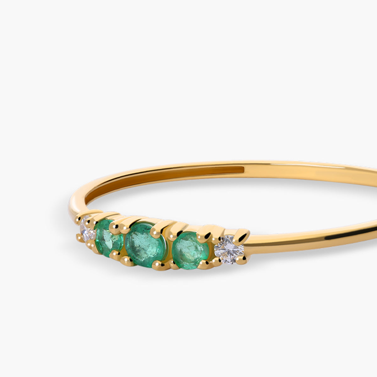 Anillo diamante natural oro 18 quilates