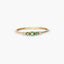 Anillo de oro 18K diamante natural 0.03 ct. 