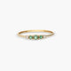 Anillo de oro 18K diamante natural 0.03 ct. 