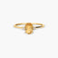 Anillo de oro 18K diamante natural 0.036 ct.