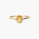 Anillo de oro 18K diamante natural 0.036 ct.
