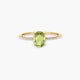 Anillo de oro 18K diamante natural 0.04 ct. 