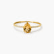 Anillo de oro 18K diamante natural 0.05 ct.