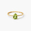 Anillo de oro 18K diamante natural 0.04 ct. 