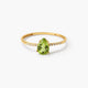 Anillo de oro 18K diamante natural 0.04 ct. 