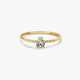 Anillo de oro 18K diamante natural 0.032 ct.