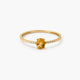 Anillo de oro 18K diamante natural 0.032 ct. 