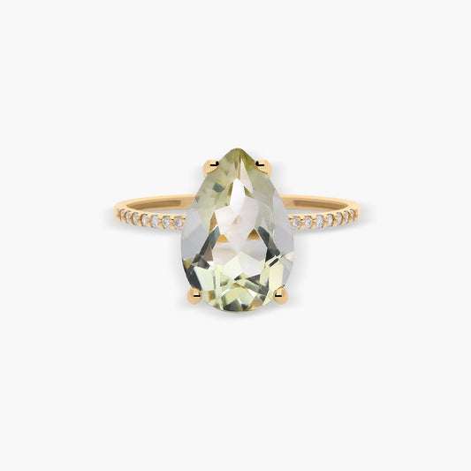 Anillo diamante natural 0.10 ct. oro 18 quilates