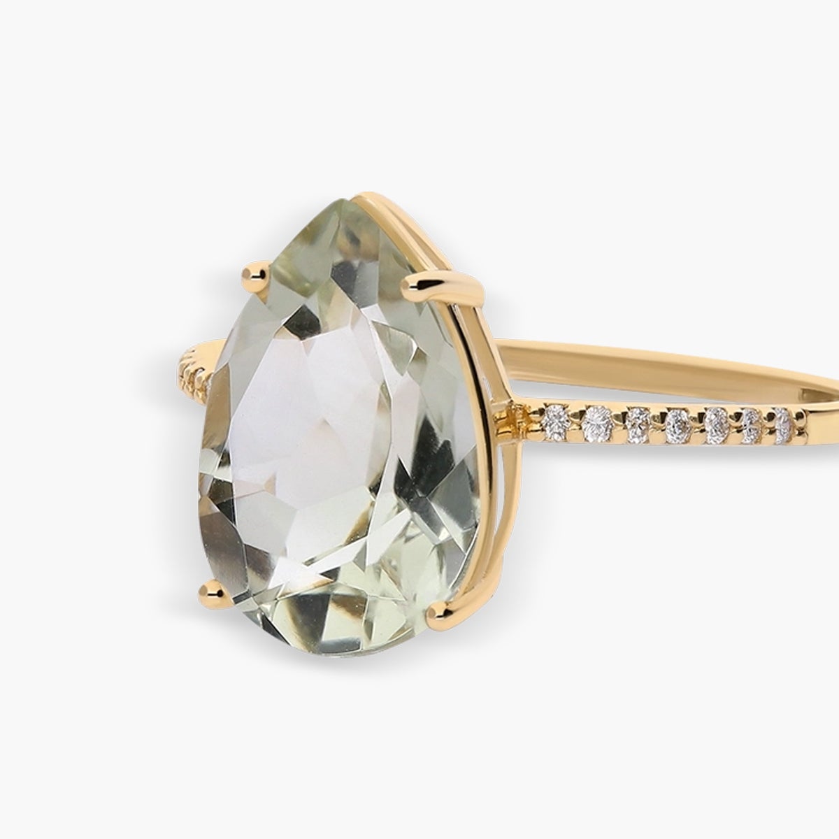 Anillo diamante natural 0.10 ct. oro 18 quilates