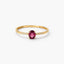 Anillo de oro 18K diamante natural 0.032 ct.