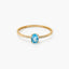 Anillo de oro 18K diamante natural 0.032 ct. 
