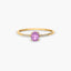 Anillo de oro 18K diamante natural 0.032 ct. 
