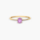 Anillo de oro 18K diamante natural 0.032 ct. 
