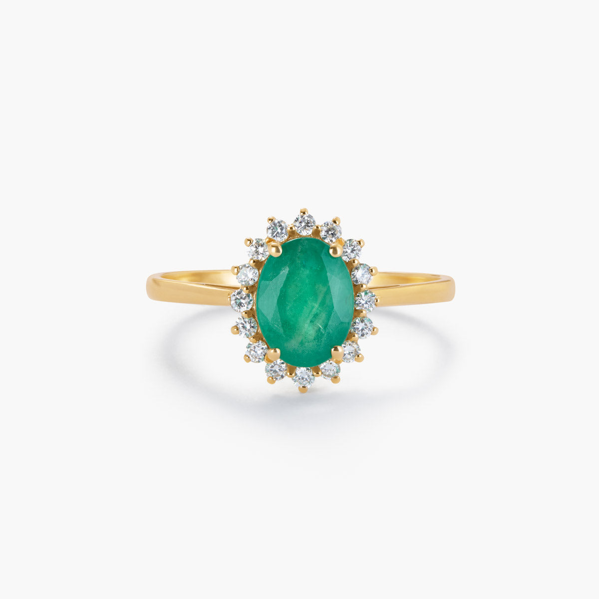 Anillo de oro 18K diamante natural 0.3 ct.